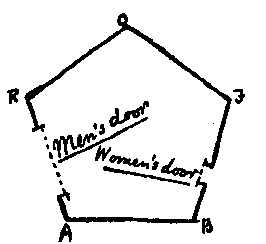 [Pentagonal house]